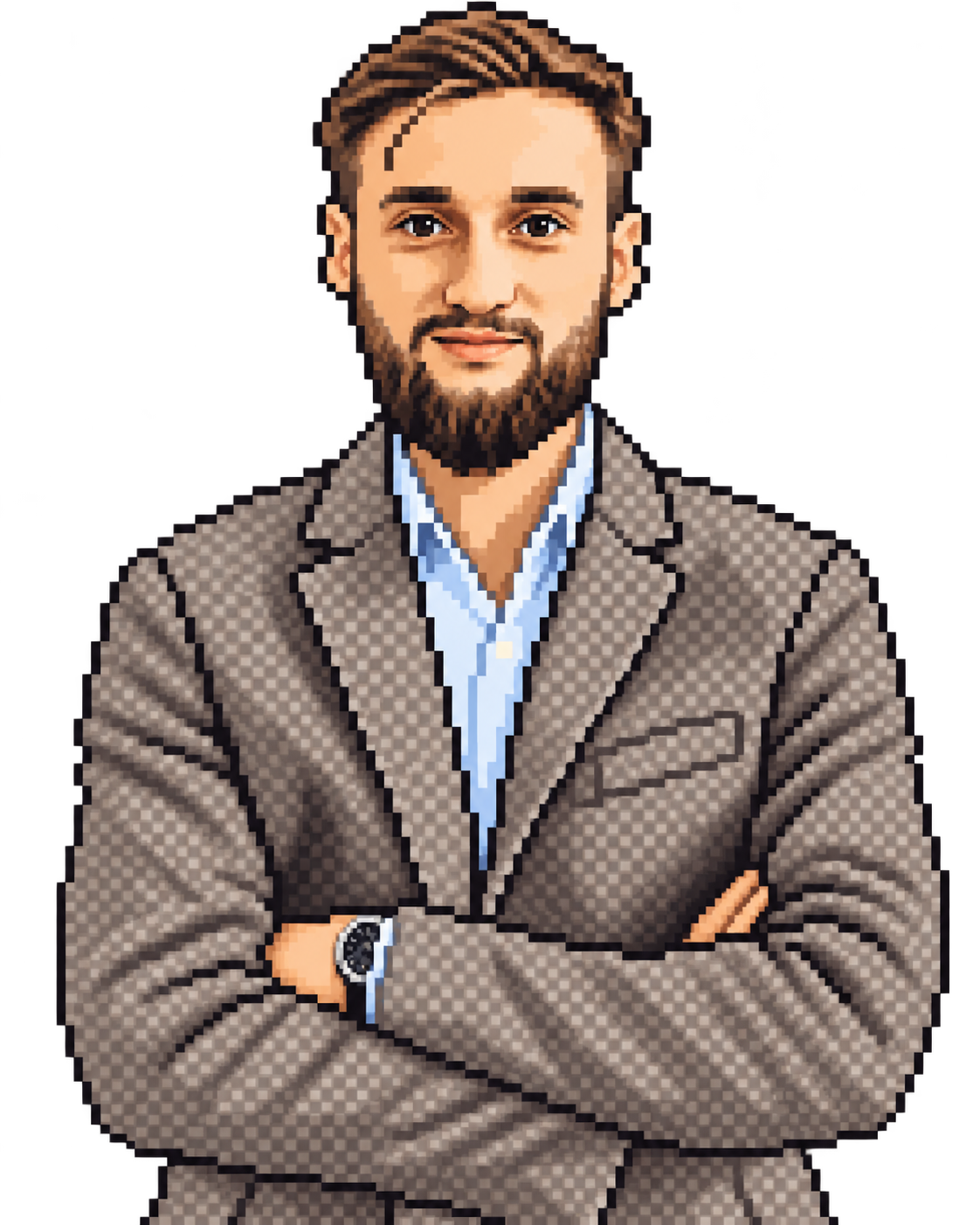 8-bit portrait of Mat Ojdowski